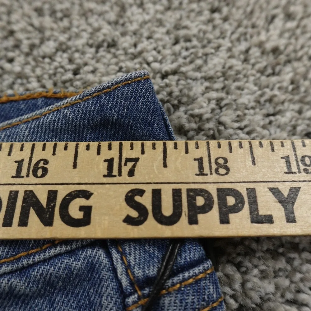 NEW 7 For All Mankind Jeans Mens 34X32 Dark Blue Denim Vintage Straight‎ Pants